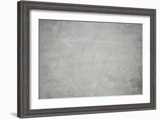 Concrete grey wall with structure and inclusions as a background-Axel Killian-Framed Photographic Print