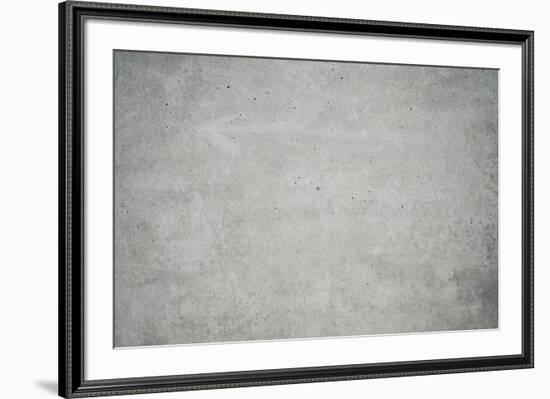 Concrete grey wall with structure and inclusions as a background-Axel Killian-Framed Photographic Print