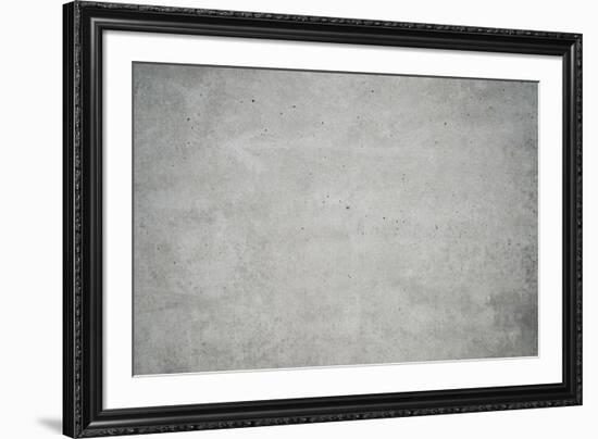 Concrete grey wall with structure and inclusions as a background-Axel Killian-Framed Photographic Print