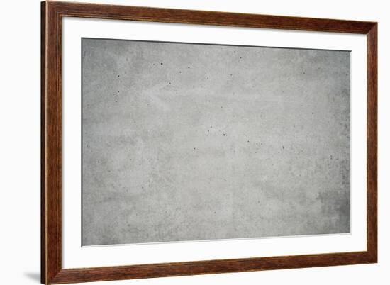 Concrete grey wall with structure and inclusions as a background-Axel Killian-Framed Photographic Print