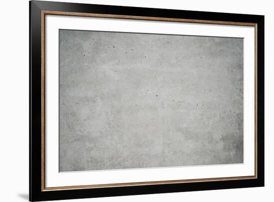 Concrete grey wall with structure and inclusions as a background-Axel Killian-Framed Photographic Print