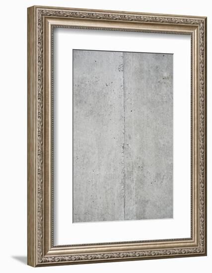 Concrete grey wall with structure and inclusions as a background-Axel Killian-Framed Photographic Print