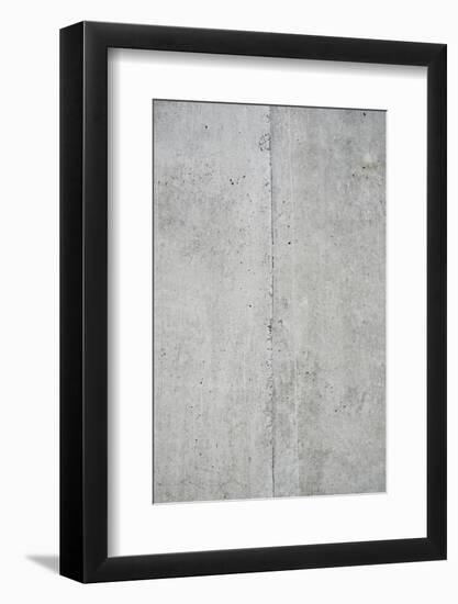 Concrete grey wall with structure and inclusions as a background-Axel Killian-Framed Photographic Print