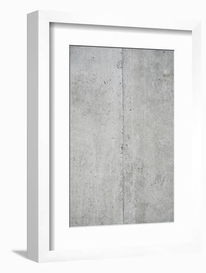 Concrete grey wall with structure and inclusions as a background-Axel Killian-Framed Photographic Print