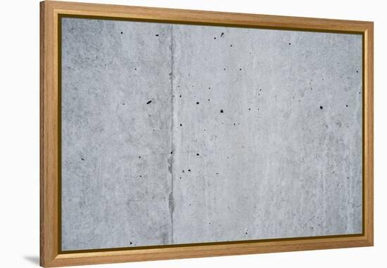 Concrete grey wall with structure and inclusions as a background-Axel Killian-Framed Premier Image Canvas