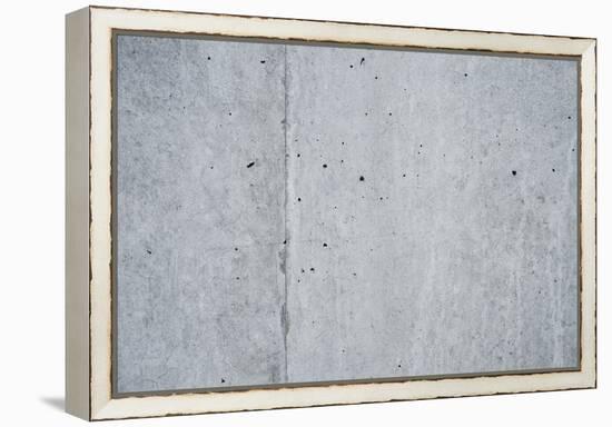 Concrete grey wall with structure and inclusions as a background-Axel Killian-Framed Premier Image Canvas