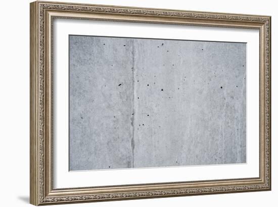 Concrete grey wall with structure and inclusions as a background-Axel Killian-Framed Photographic Print