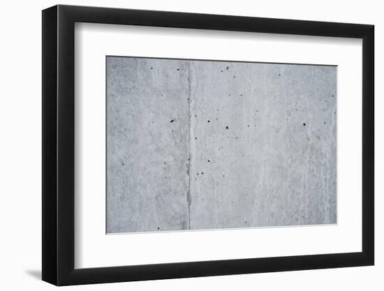 Concrete grey wall with structure and inclusions as a background-Axel Killian-Framed Photographic Print