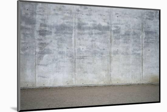 Concrete grey wall with structure and inclusions as a background-Axel Killian-Mounted Photographic Print