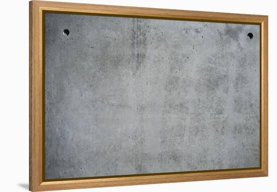 Concrete grey wall with structure and inclusions as a background-Axel Killian-Framed Premier Image Canvas