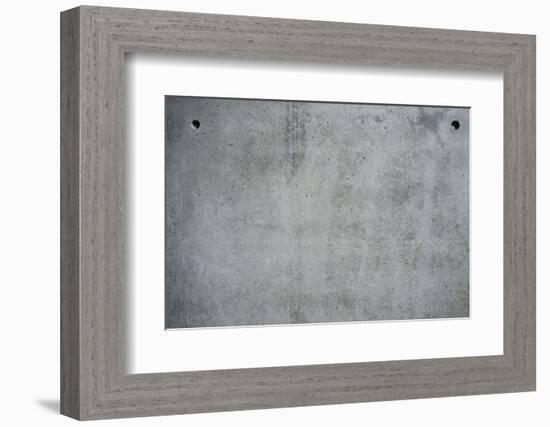 Concrete grey wall with structure and inclusions as a background-Axel Killian-Framed Photographic Print