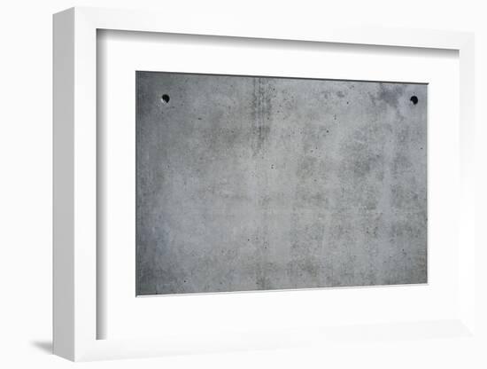 Concrete grey wall with structure and inclusions as a background-Axel Killian-Framed Photographic Print