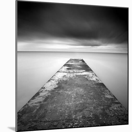 Concrete Jetty on Blyth Beach, Northumberland, England, United Kingdom, Europe-Lee Frost-Mounted Photographic Print