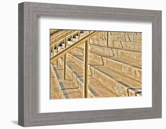 Concrete Stairs Along the Embarcadero, San Diego, California-Rona Schwarz-Framed Photographic Print