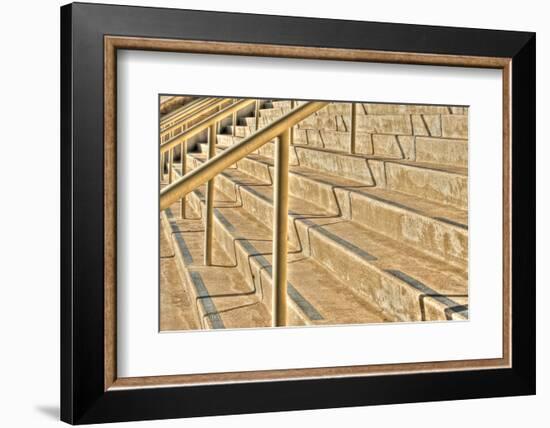 Concrete Stairs Along the Embarcadero, San Diego, California-Rona Schwarz-Framed Photographic Print