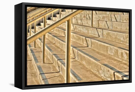 Concrete Stairs Along the Embarcadero, San Diego, California-Rona Schwarz-Framed Premier Image Canvas