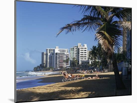 Condado Beach, San Juan, Puerto Rico, Central America-Richardson Rolf-Mounted Photographic Print