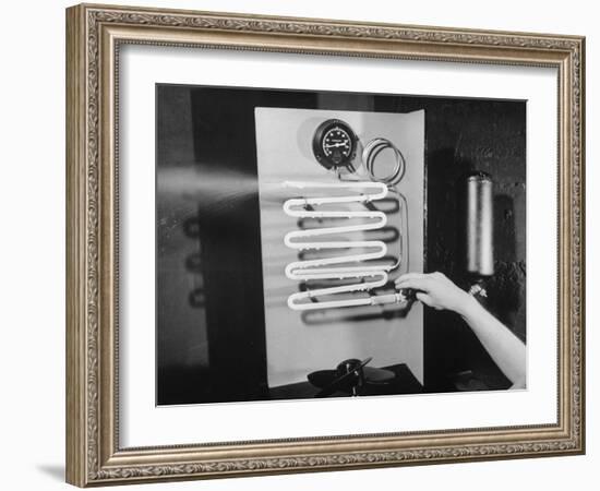 Conditioning Coils in an Air Conditioner System-Bernard Hoffman-Framed Photographic Print