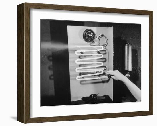 Conditioning Coils in an Air Conditioner System-Bernard Hoffman-Framed Photographic Print