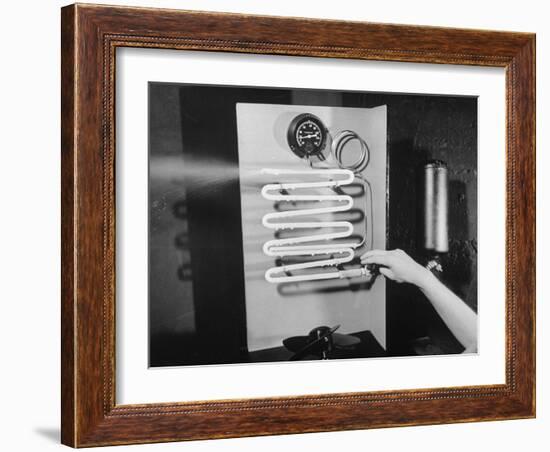 Conditioning Coils in an Air Conditioner System-Bernard Hoffman-Framed Photographic Print