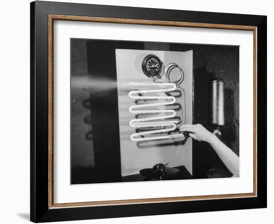 Conditioning Coils in an Air Conditioner System-Bernard Hoffman-Framed Photographic Print