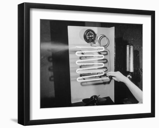 Conditioning Coils in an Air Conditioner System-Bernard Hoffman-Framed Photographic Print