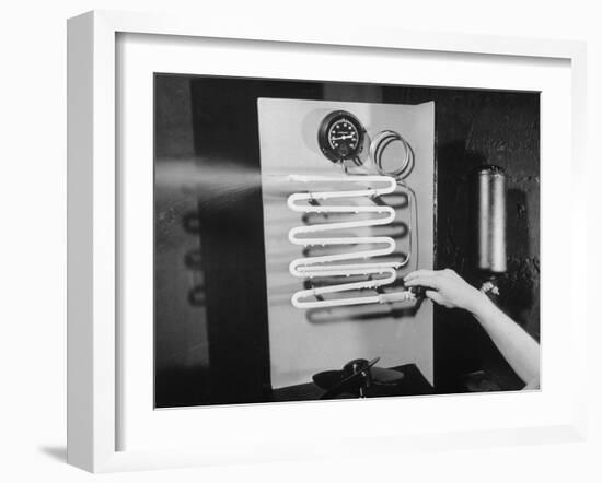 Conditioning Coils in an Air Conditioner System-Bernard Hoffman-Framed Photographic Print