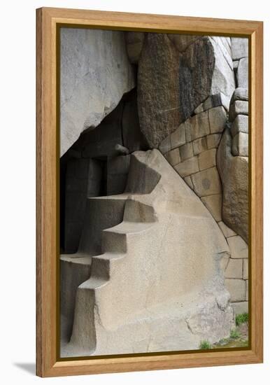 Condor Temple, Machu Picchu, Peru-Matthew Oldfield-Framed Premier Image Canvas