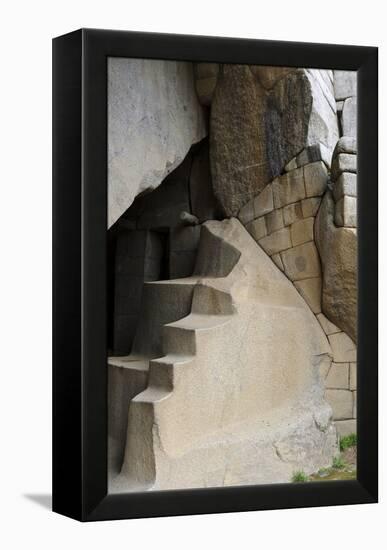 Condor Temple, Machu Picchu, Peru-Matthew Oldfield-Framed Premier Image Canvas