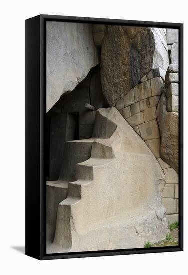 Condor Temple, Machu Picchu, Peru-Matthew Oldfield-Framed Premier Image Canvas