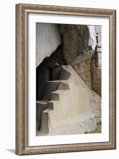 Condor Temple, Machu Picchu, Peru-Matthew Oldfield-Framed Photographic Print