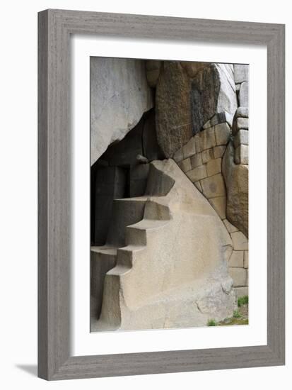 Condor Temple, Machu Picchu, Peru-Matthew Oldfield-Framed Photographic Print