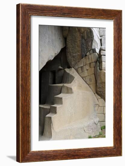 Condor Temple, Machu Picchu, Peru-Matthew Oldfield-Framed Photographic Print