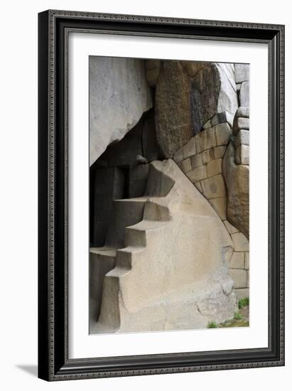 Condor Temple, Machu Picchu, Peru-Matthew Oldfield-Framed Photographic Print