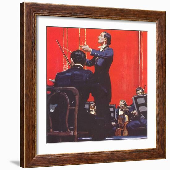 Conducting Orchestra-Mead Schaeffer-Framed Giclee Print