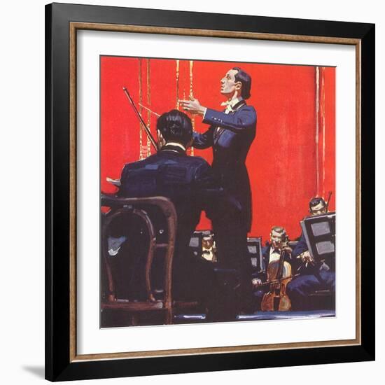 Conducting Orchestra-Mead Schaeffer-Framed Giclee Print