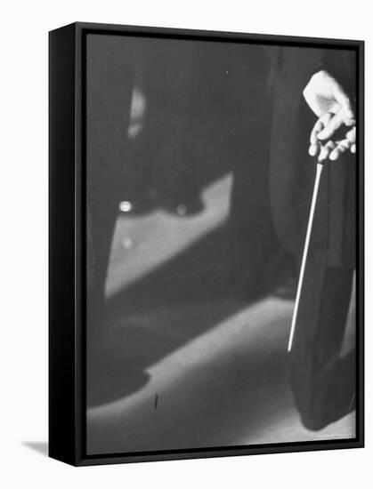 Conductor Arturo Toscanini, Tapping His Leg with a Baton-Joe Scherschel-Framed Premier Image Canvas
