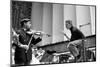 Conductor Herbert von Karajan rehearsing with Nathan Milstein in Lucerne, Switzerland. Lucerne,1957-Erich Lessing-Mounted Photographic Print