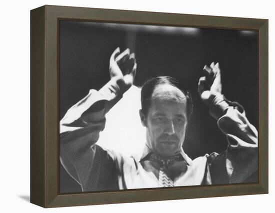 Conductor Pierre Boulez, Newly Ordained Music Director of the New York Philharmonic-Carlo Bavagnoli-Framed Premier Image Canvas