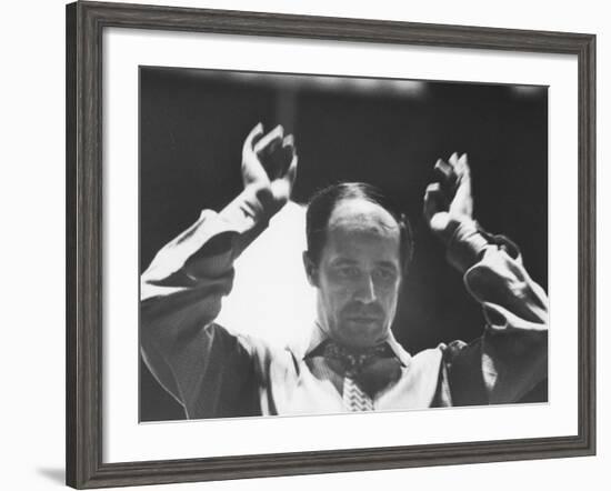 Conductor Pierre Boulez, Newly Ordained Music Director of the New York Philharmonic-Carlo Bavagnoli-Framed Premium Photographic Print