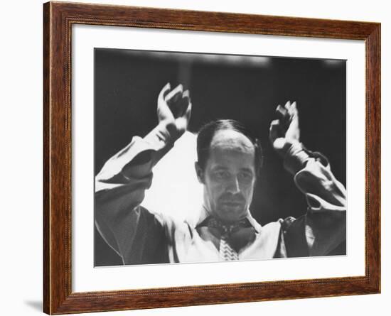 Conductor Pierre Boulez, Newly Ordained Music Director of the New York Philharmonic-Carlo Bavagnoli-Framed Premium Photographic Print