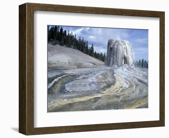 Cone and Runoff Channels of Lone Star Geyser, Yellowstone National Park, Wyoming, USA-Scott T. Smith-Framed Photographic Print