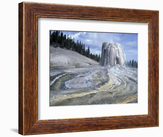 Cone and Runoff Channels of Lone Star Geyser, Yellowstone National Park, Wyoming, USA-Scott T. Smith-Framed Photographic Print