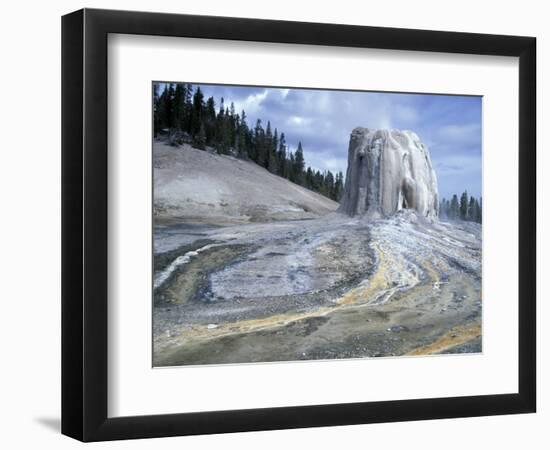 Cone and Runoff Channels of Lone Star Geyser, Yellowstone National Park, Wyoming, USA-Scott T. Smith-Framed Photographic Print