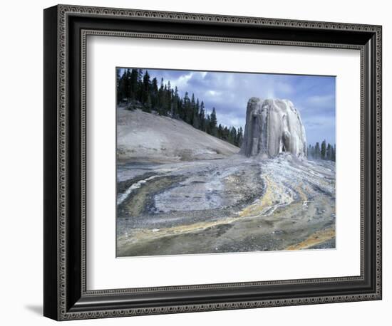 Cone and Runoff Channels of Lone Star Geyser, Yellowstone National Park, Wyoming, USA-Scott T. Smith-Framed Photographic Print