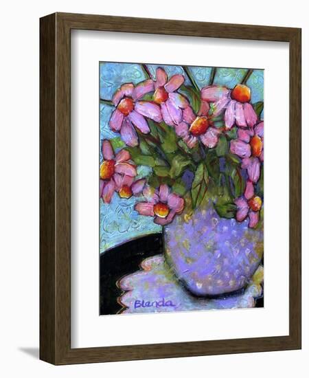 Coneflower Bouquet-Blenda Tyvoll-Framed Art Print