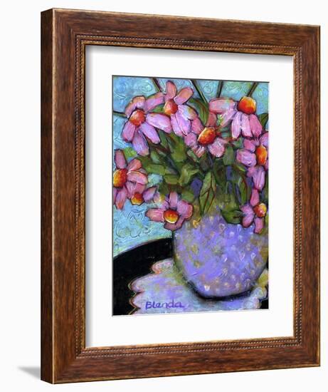 Coneflower Bouquet-Blenda Tyvoll-Framed Art Print