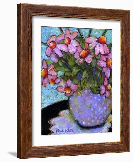 Coneflower Bouquet-Blenda Tyvoll-Framed Art Print