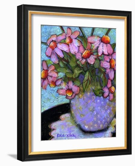 Coneflower Bouquet-Blenda Tyvoll-Framed Art Print