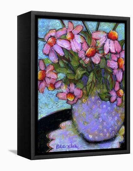 Coneflower Bouquet-Blenda Tyvoll-Framed Stretched Canvas